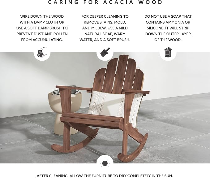 Linon Woodstock Rocking Chair - Image 5