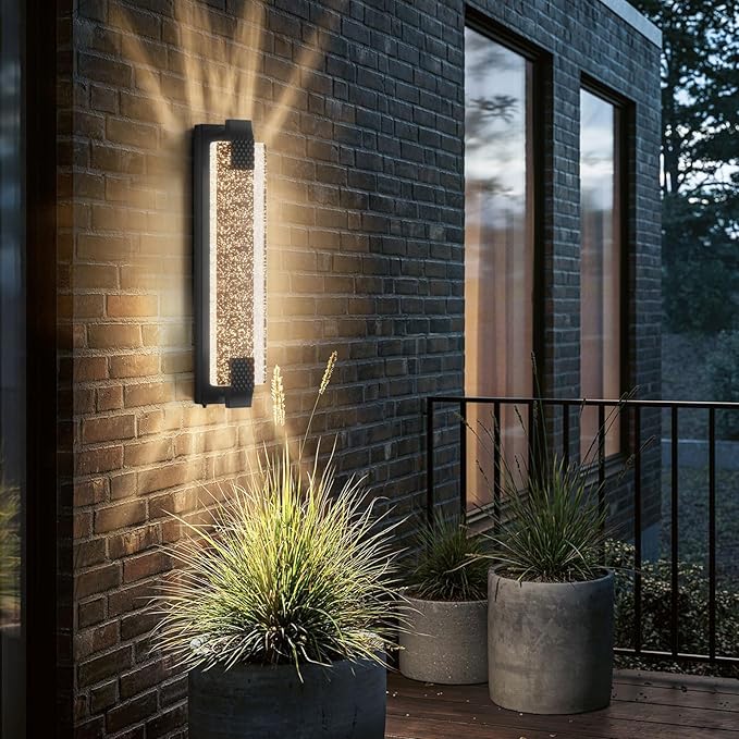 camuucci Dusk to Dawn Outdoor Light, 23.6 Inches LED Porch Lights Outdoor by CAMUUCCIWALLSCONCES
