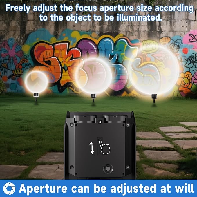Solar Spot Lights Outdoor Adjustable Beam & PC Light Guide Column, 4 Pack Solar - Image 3
