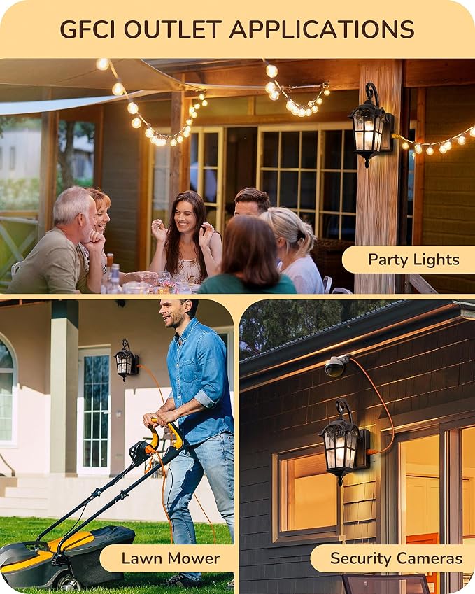 EDISHINE 2 Pack Dusk to Dawn Outdoor Wall Lights, Porch Lights - Image 4