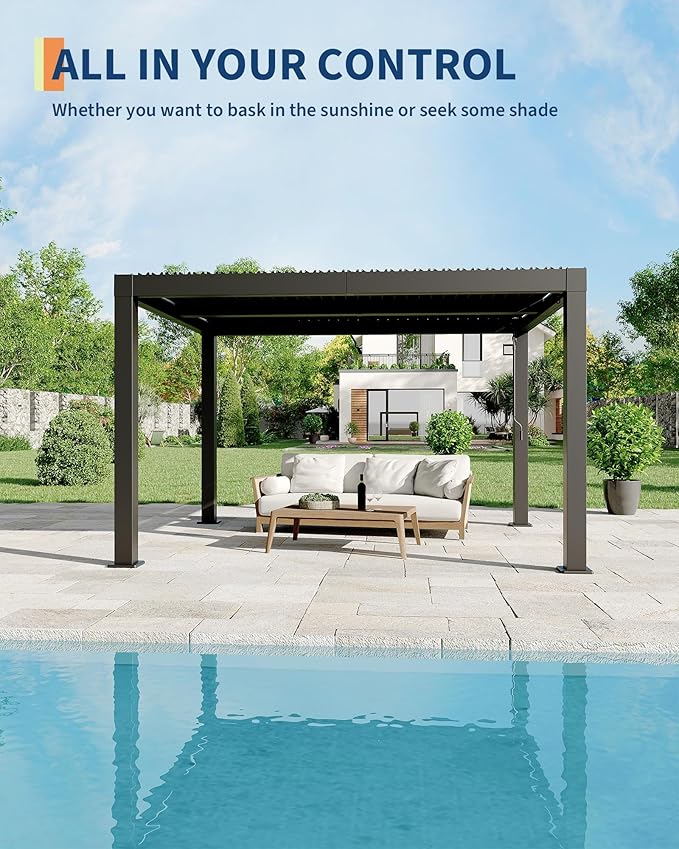 Garvee Louvered Pergola - Image 2