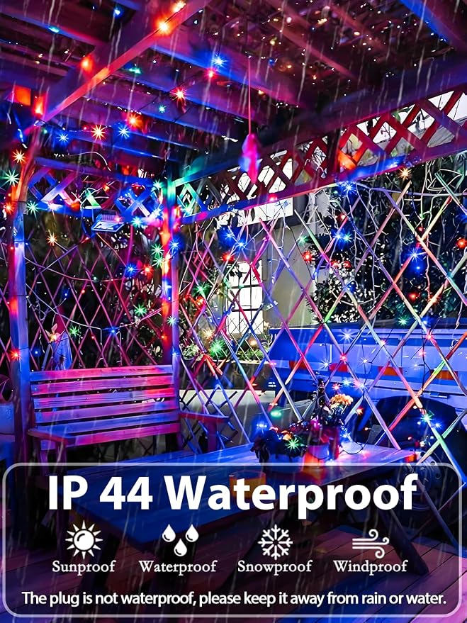 Upgraded 99FT 300 LED Multicolor Christmas String Lights Outdoor & Indoor - Image 4