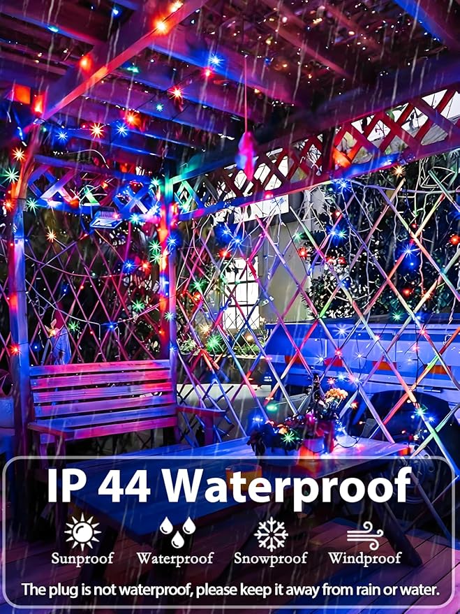 Upgraded 264FT 800 LED Christmas Lights Outdoor Indoor, Xmas Green Wire Plug In - Image 4