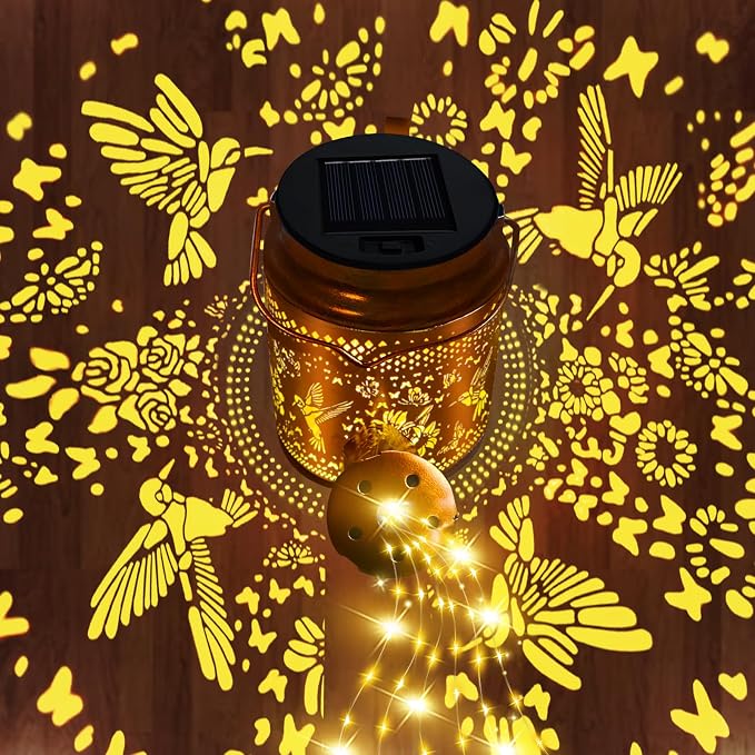 Solar Lights Outdoor Waterproof Garden Decor, Solar Watering Can Lights - Image 2