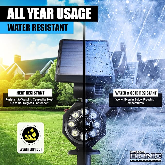Bell+Howell Bionic Spotlight LED Solar Lights Solar-Powered Spot Light - Image 4