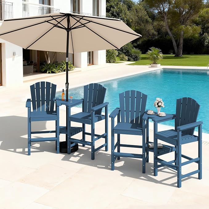 KINGYES Tall Adirondack Chair Set of 4 by KINGYES