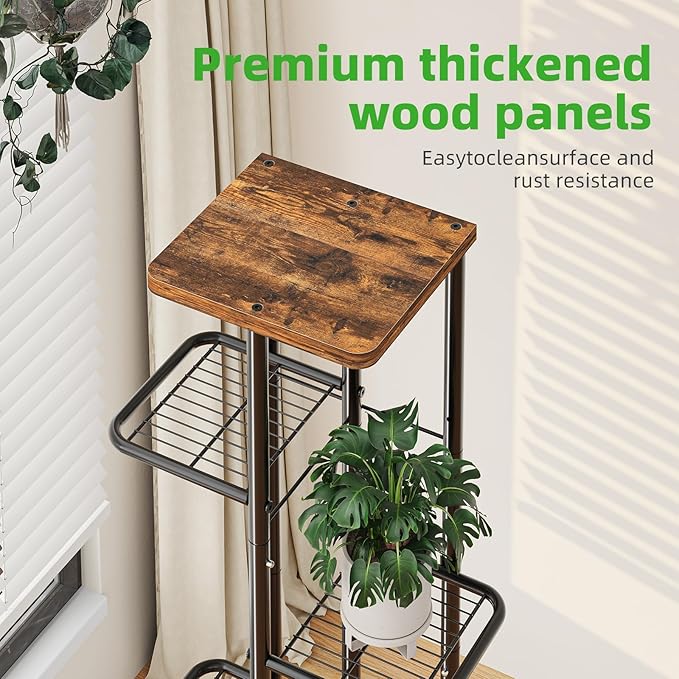 Simple Trending Plant Stand Indoor, Tall 6 Tier Metal Plant Shelf - Image 3