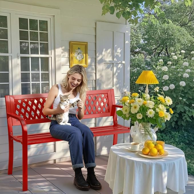 Outvita Outdoor Bench, Patio Bench - Image 2