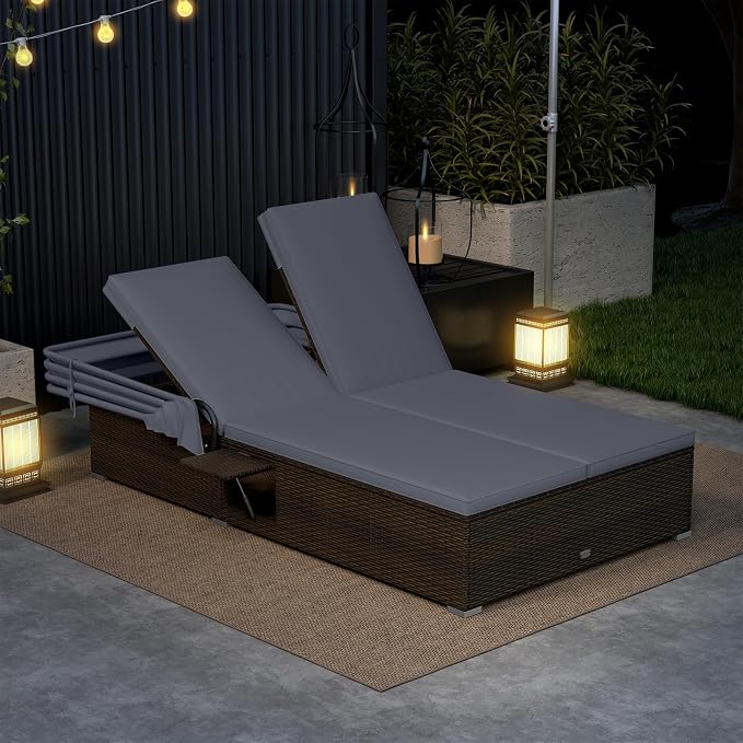 Tangkula Outdoor Rattan Daybed - Image 2