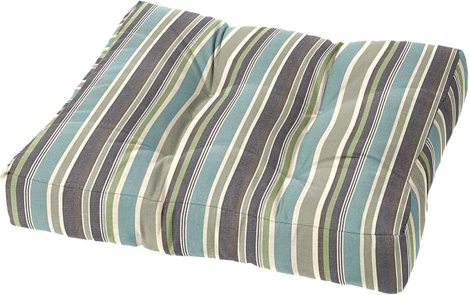 Cushion Source Tufted Ottoman Cushions, Sunbrella Brannon Whisper by CushionSource