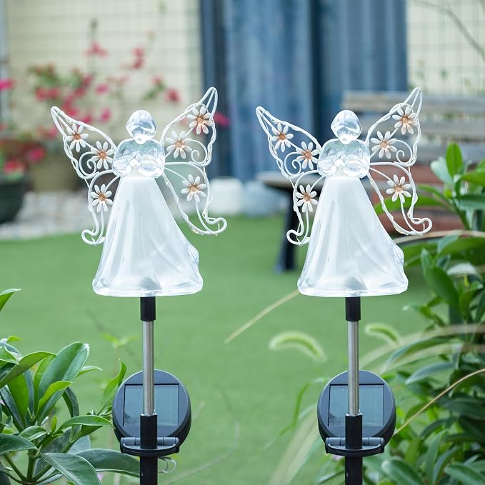Solar Angels for Cemetery Grave Sympathy Memorial Remembrance Gift Solar Angels - Image 8