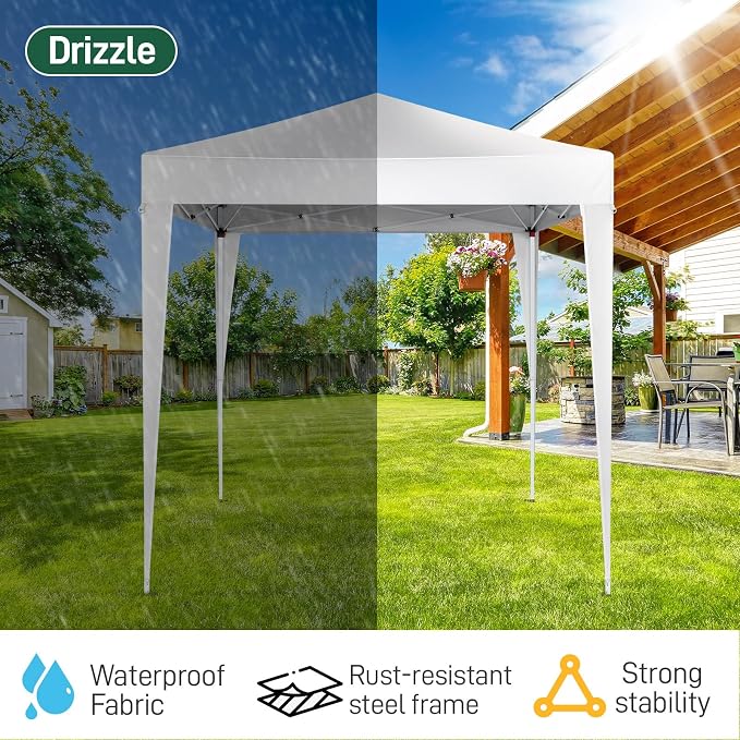 Outvita 6.5x6.5ft Pop Up Canopy Tent, Outdoor Instant Shelter Folding Canopy - Image 5