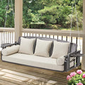 3 Seat Porch Swing, Patio Swing Bench by YALISSEY