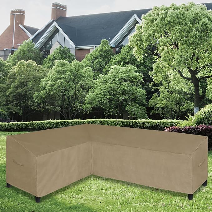 Easy-Going Patio L-Shaped Sectional Sofa Cover, 83“X104 Waterproof Outdoor - Image 2
