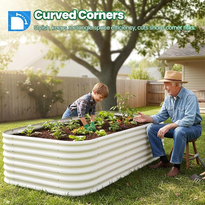 Quictent Galvanized Tall Raised Garden Bed Kit, - Image 2