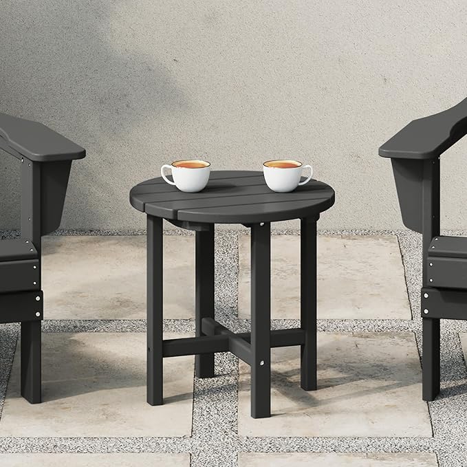WestinTrends Dylan Adirondack Round Outdoor Side Table - Image 2