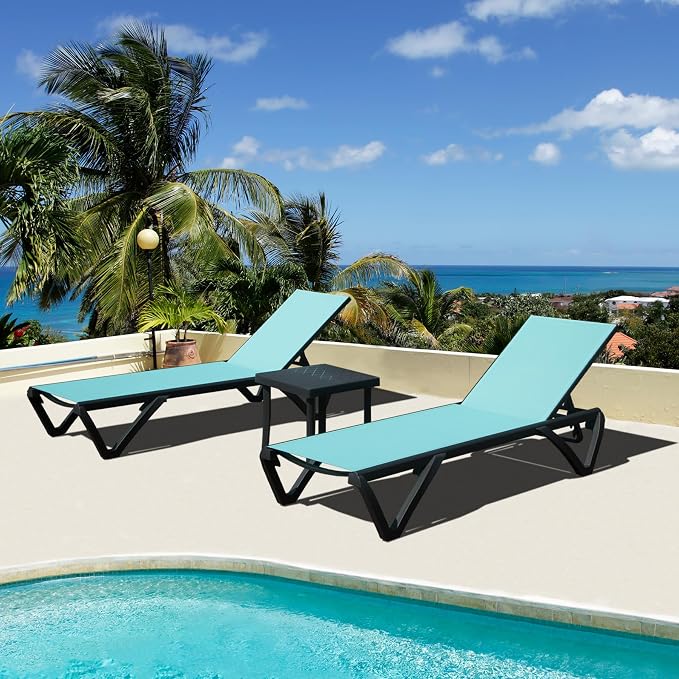 Domi Pool Lounge Chairs Set of 2 by domioutdoorliving