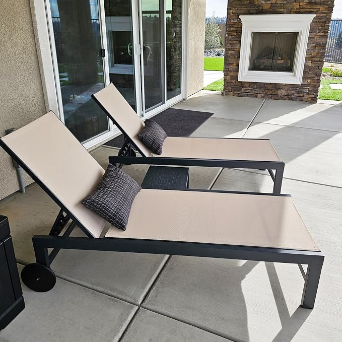 PURPLE LEAF Outdoor Chaise Lounge by PURPLELEAF