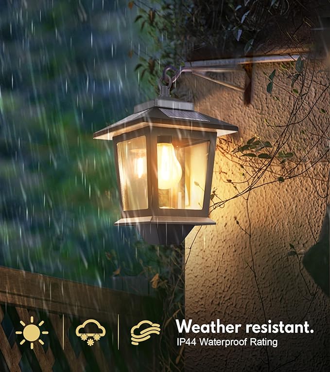 PASAMIC 2 Pack Solar Wall Lanterns - Image 4