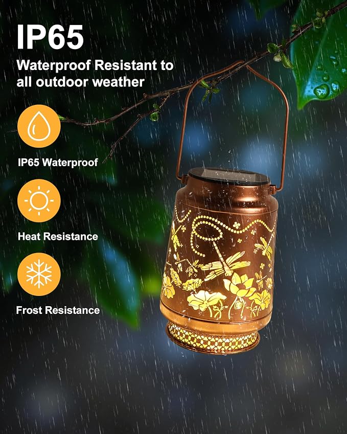 Dragonfly Gifts for Women Solar Lantern Dragonfly Decor Birthday Gifts for - Image 4