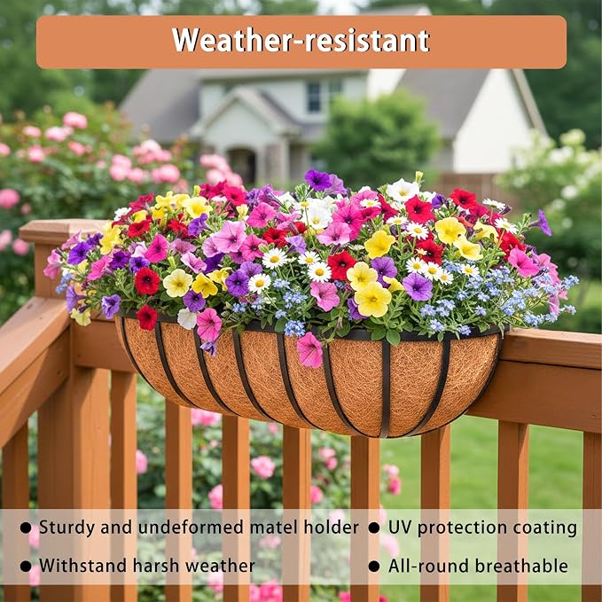 36'' Window Box Railing Planter - Image 3