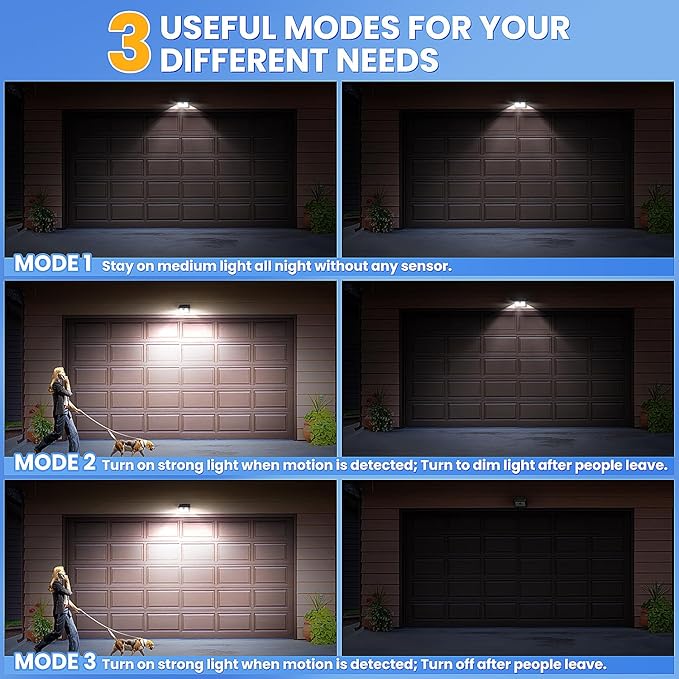 Solar Motion Sensor Outdoor Lights, Super Bright Solar Lights Outdoor Waterproof - Image 5
