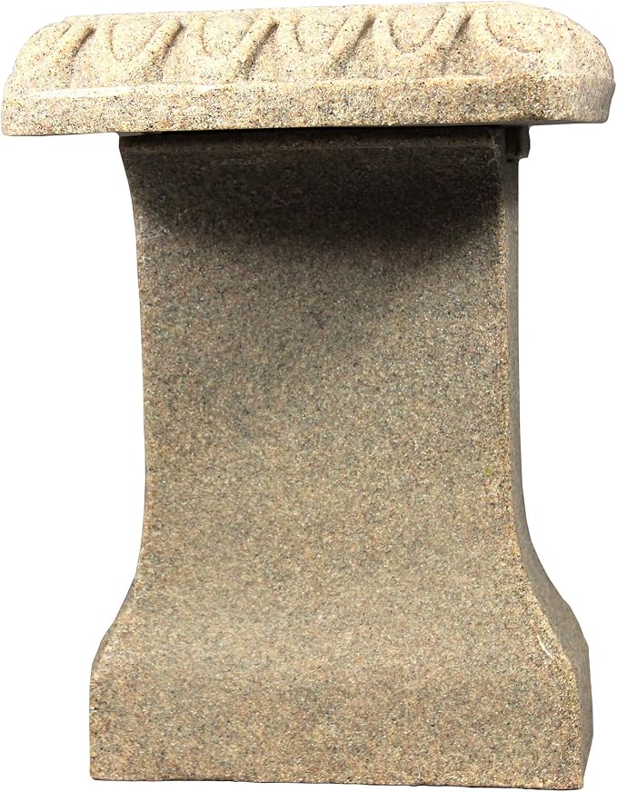 Emsco Group 2306-1AZ Garden Bench – Natural Sandstone Appearance – Made of - Image 6