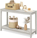 YITAHOME 48" Patio Bar Table Entry Console Table, 2-Shelf HIPS Indoor Outdoor by YITAHOME