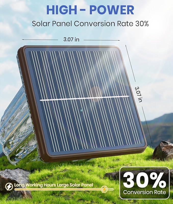 Super Bright Solar Pathway Lights Outdoor Powered 2-Pack, Adjustable Warm&Cool - Image 2