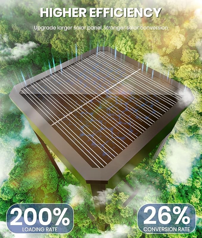 8 Pack Bright Solar Pathway Lights, IP65 Waterproof Outdoor Garden Path Lights - Image 2