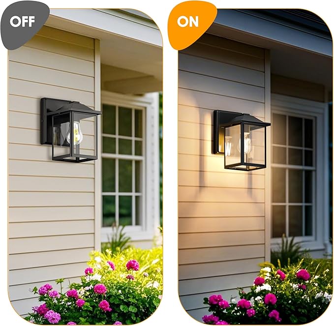 Outdoor Wall Lantern, Exterior Waterproof Wall Sconce Light Fixture, Anti-Rust - Image 5