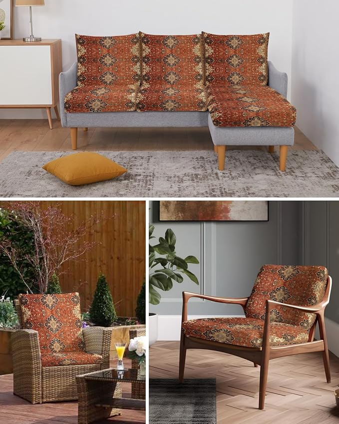 Southwest Stretch Couch Sofa Cushion Covers, Sectional/Individual/L/T Shape - Image 6