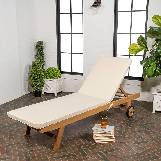 JONATHAN Y LNG1000A Mallorca 77.56"x23.62" Modern Classic Adjustable Acacia - Image 6