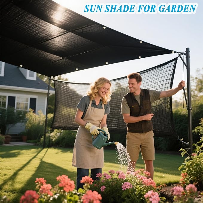 90% Black Sun Shade Cloth 8x10 ft - Image 4