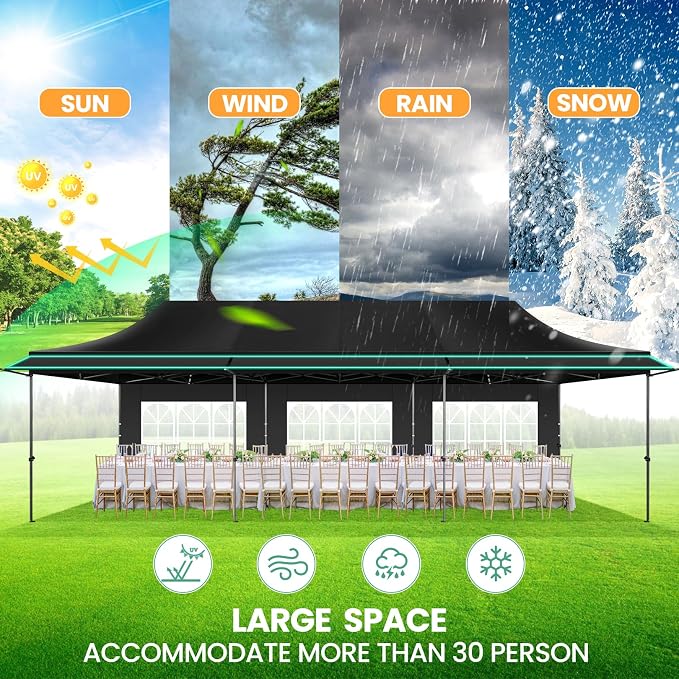 COBIZI 10x30 Pop Up Canopy Tent - Image 6