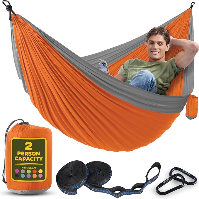 Durable Hammock 500 lb Capacity, Nylon Camping Hammock Chair by Sewanta