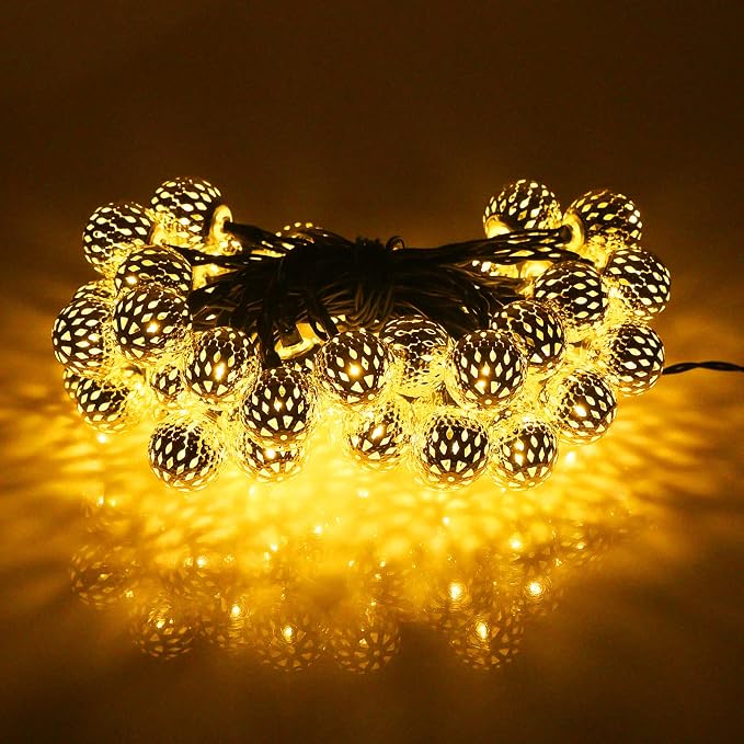 33FT 100LED Solar String Lights Outdoor Waterproof, Globe Solar Fairy Lights - Image 4