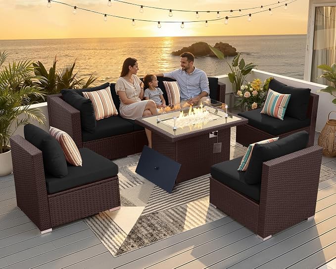 NICESOUL 7 Piece Outdoor Patio Furniture Set - Image 2