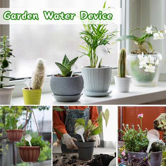 14 PCS Plant Watering Globes, Plastic Automatic Watering Globes - Image 6