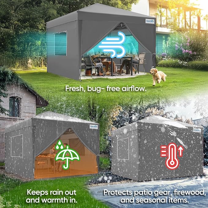Quictent Privacy 10x10 Pop up Canopy Tent - Image 4