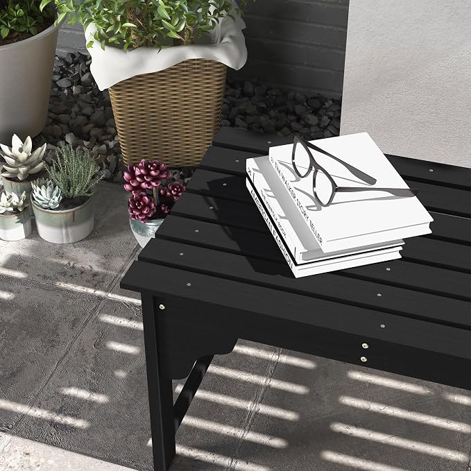 Outsunny Wooden Garden Bench, Outdoor Park Bench - Image 8