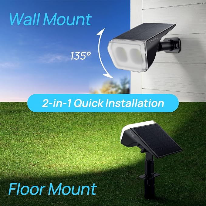 Consciot Solar Spot Lights Outdoor Waterproof, 24 LED Dusk-to-Dawn Solar - Image 8