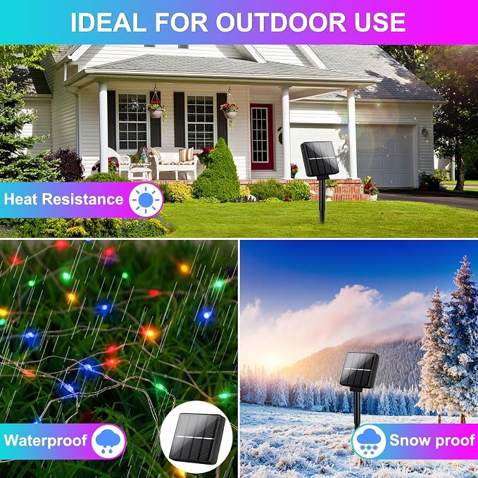 Brightever Solar String Lights, Solar Lights Outdoor Waterproof - Image 4