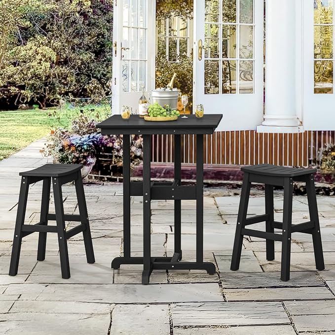 37.5" H Outdoor Bar Table，HDPE Bar Height Table - Image 2