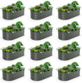 A ANLEOLIFE 12-Set 8X4X2 ft Galvanized Raised Garden Bed Kit, Oval Metal Deep by AAnleolife