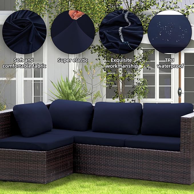 Outdoor Cushion Covers Set, Replacement - Image 5