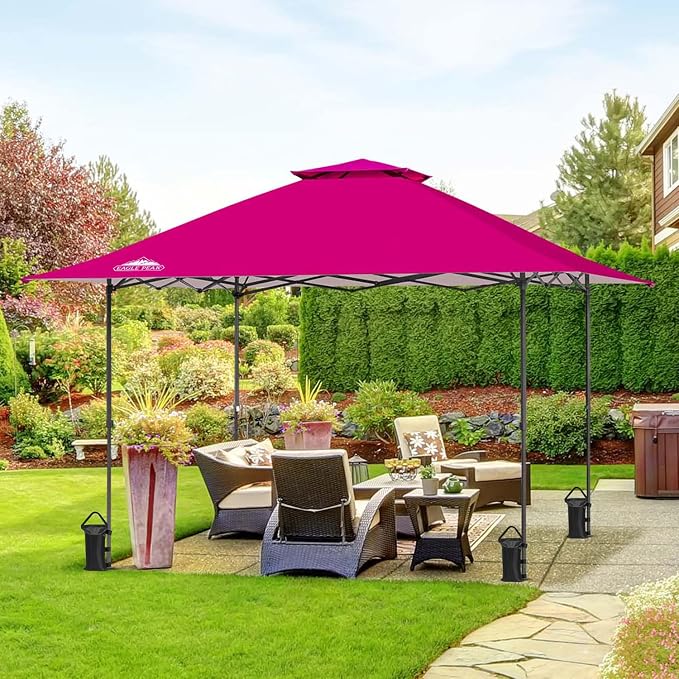 EAGLE PEAK 13x13 Straight Leg Pop Up Canopy Tent Instant Outdoor Canopy Easy - Image 5
