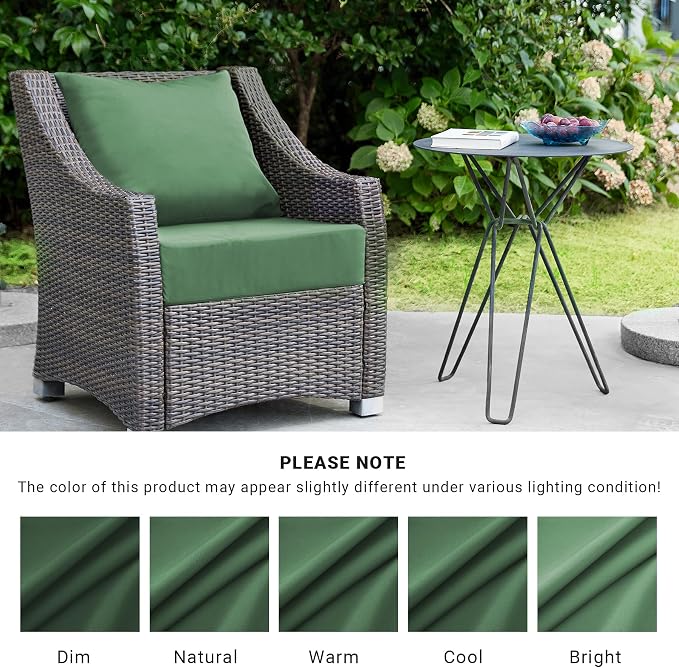 Outdoor Cushions for Patio Furniture, Outdoor Seat Cushion Set 24 x 24 x 4 Inch - Image 7