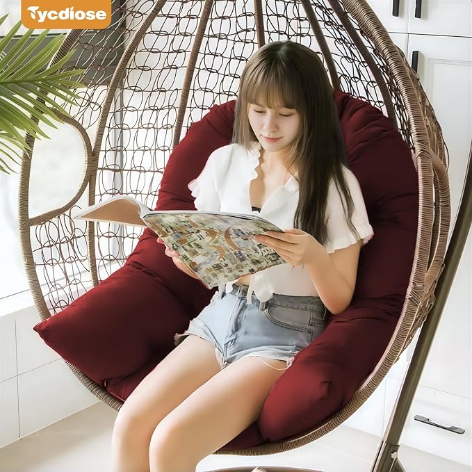 Egg Chair Cushion Replacement, Waterproof Outdoor Hanging Egg Chair Cushion - Image 2