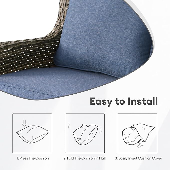 ovios Patio Cushion Covers, Waterproof Cushion Cover - Image 6